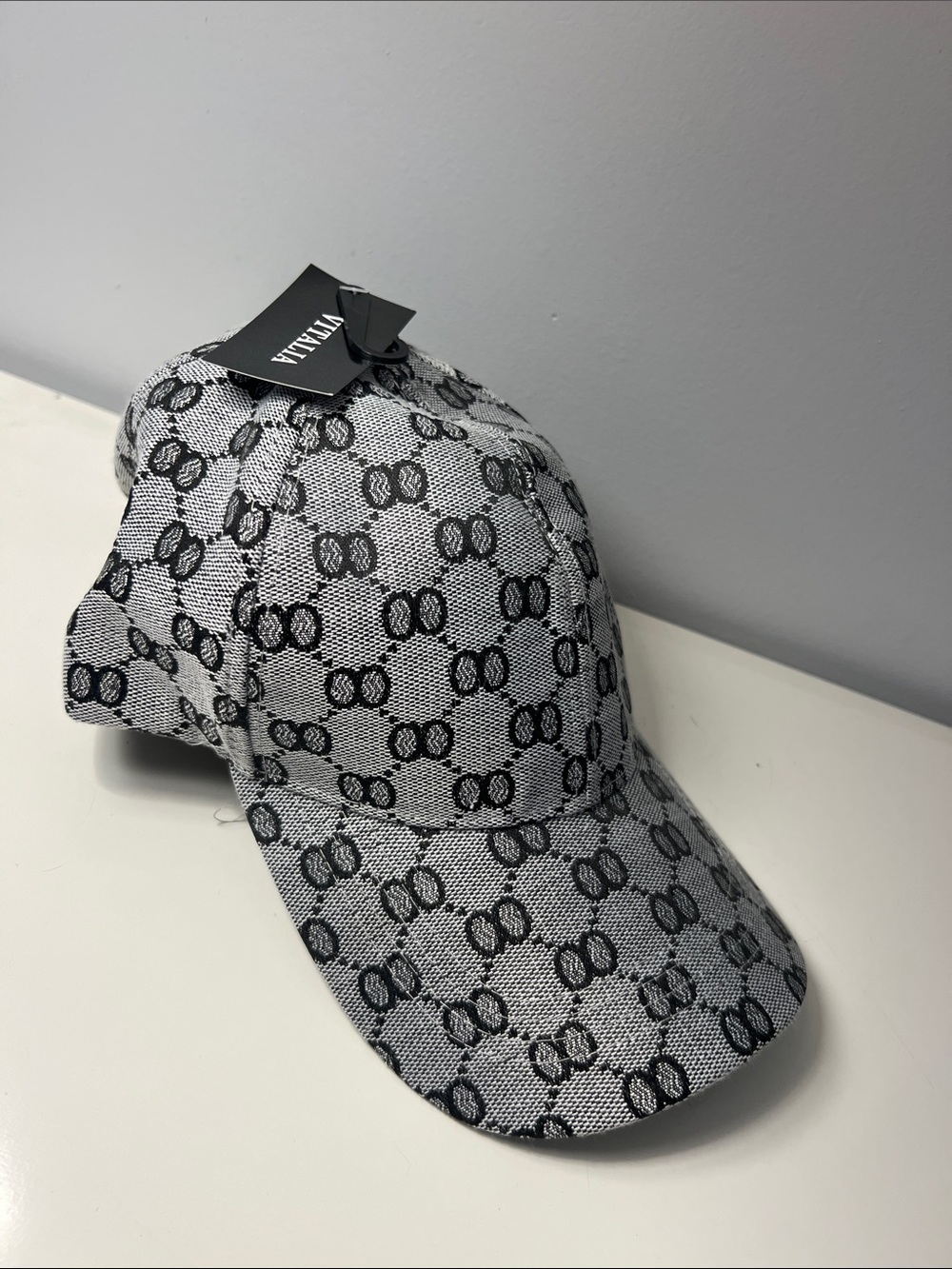 2/$7 Faux Gucci pattern baseball cap NWT